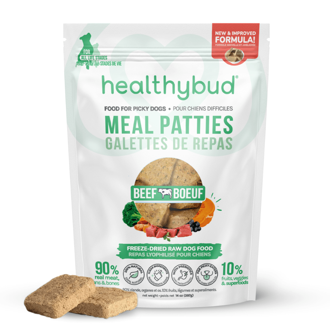 Beef Patties – Freeze-Dried Raw Dog Food – healthybud