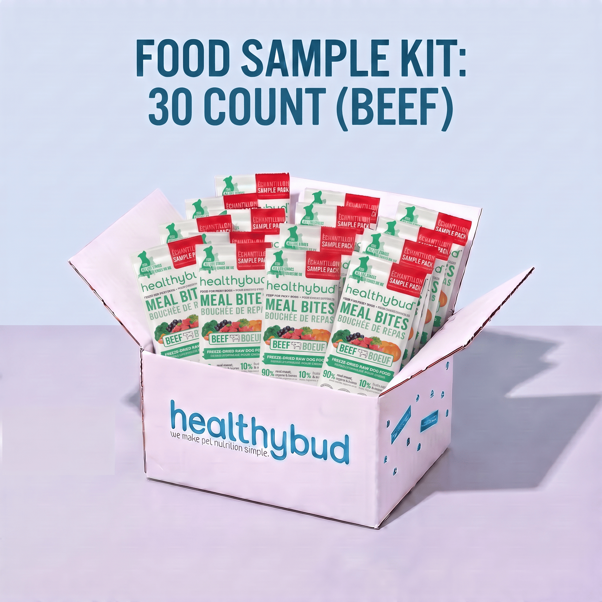 Food Sample Kit (Beef Bites x30) - healthybud