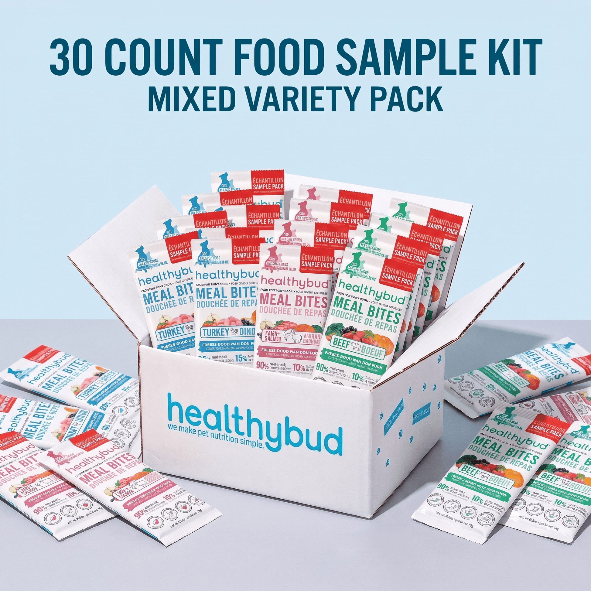 Food Sample Variety Pack (30 Count) - healthybud