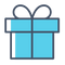 Dog Gift Box Delivery Icon