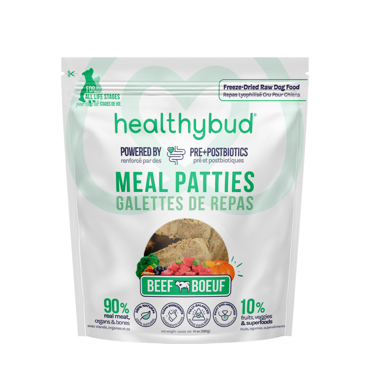 Healthybud freeze-dried raw dog food