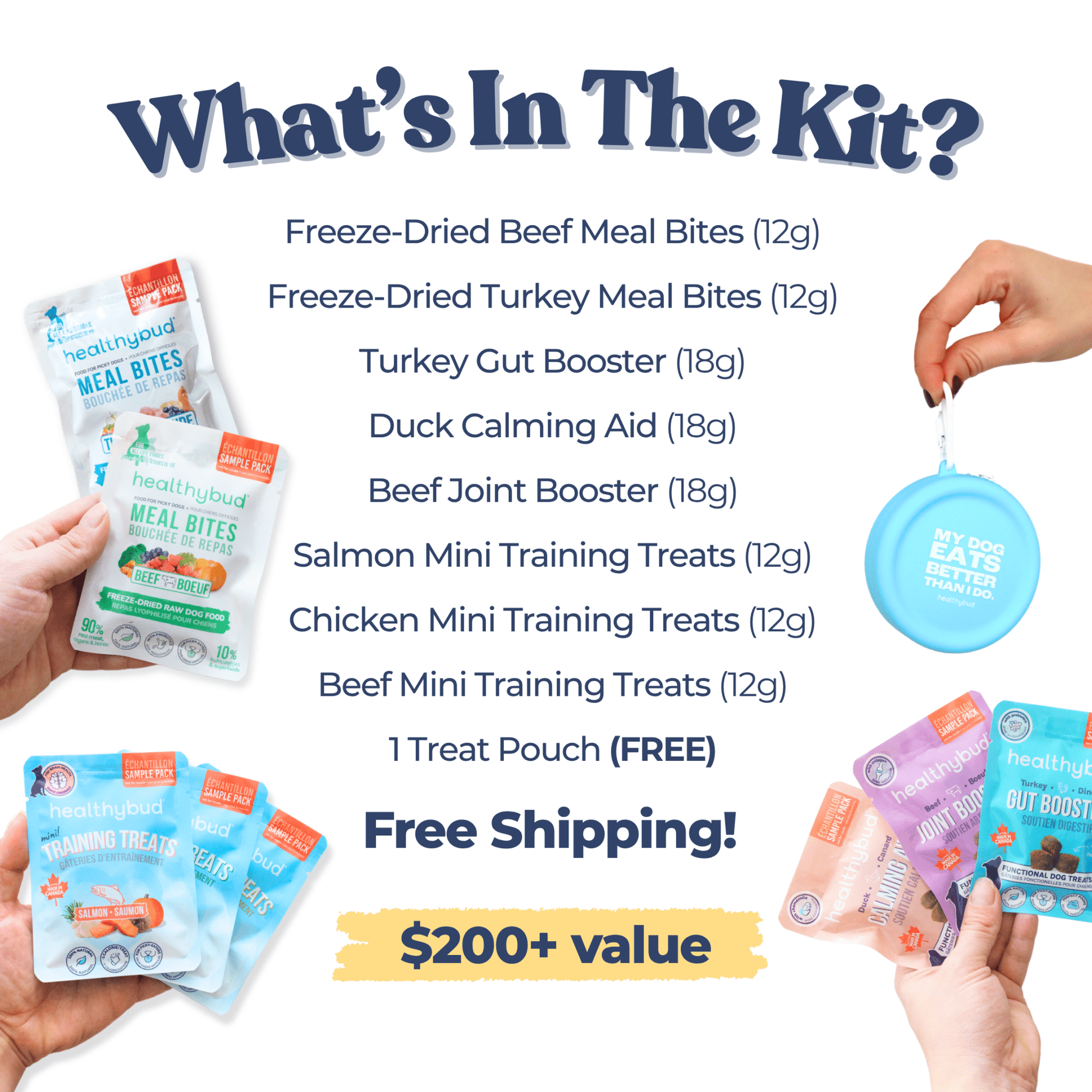 Healthybud Sample Kit (8 Pack + Free Pouch) - healthybud