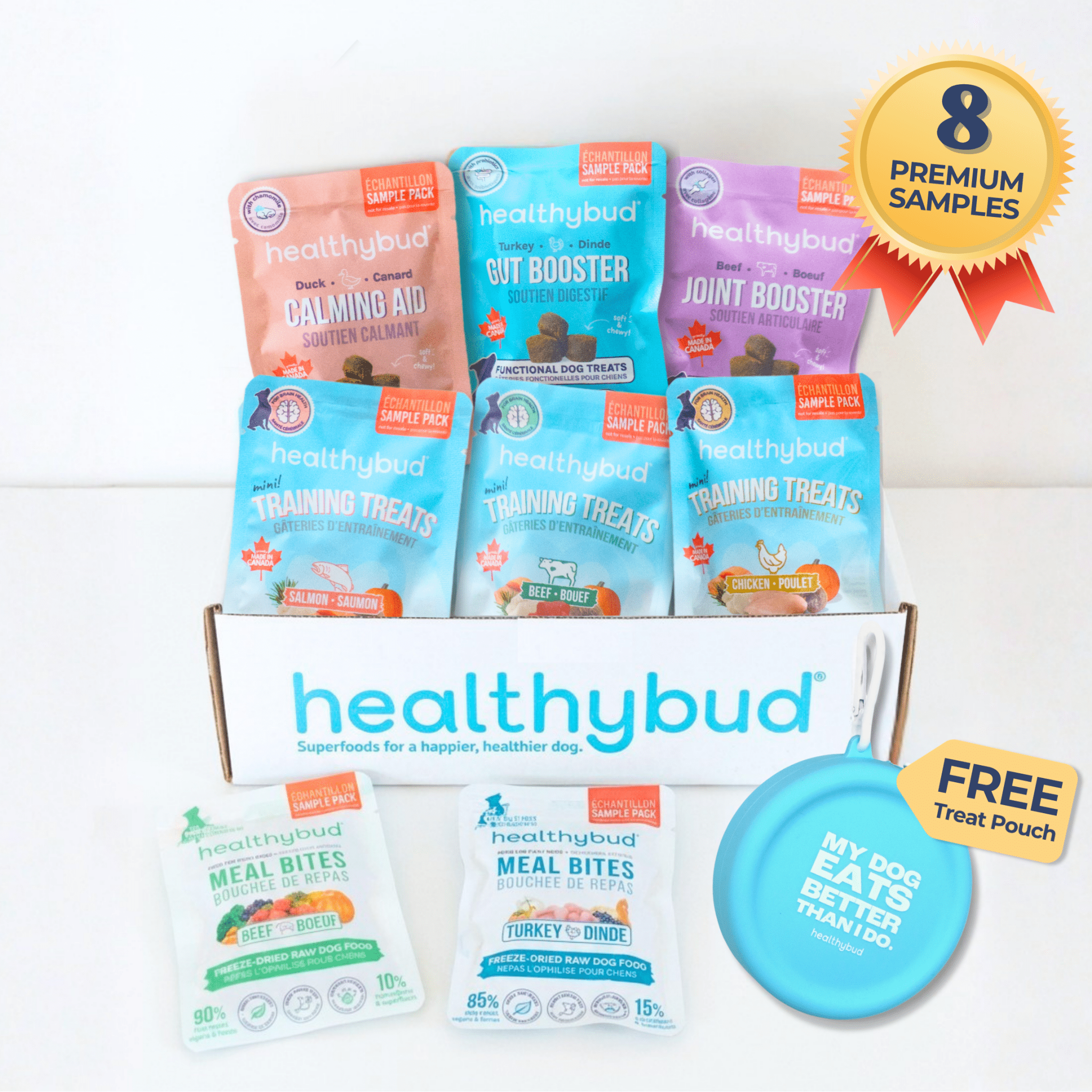 Healthybud Sample Kit (8 Pack + Free Pouch) - healthybud